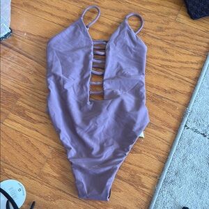 Montce mauve cage One Piece Swimsuit